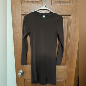 BYLT Brown Long Sleeve Dress